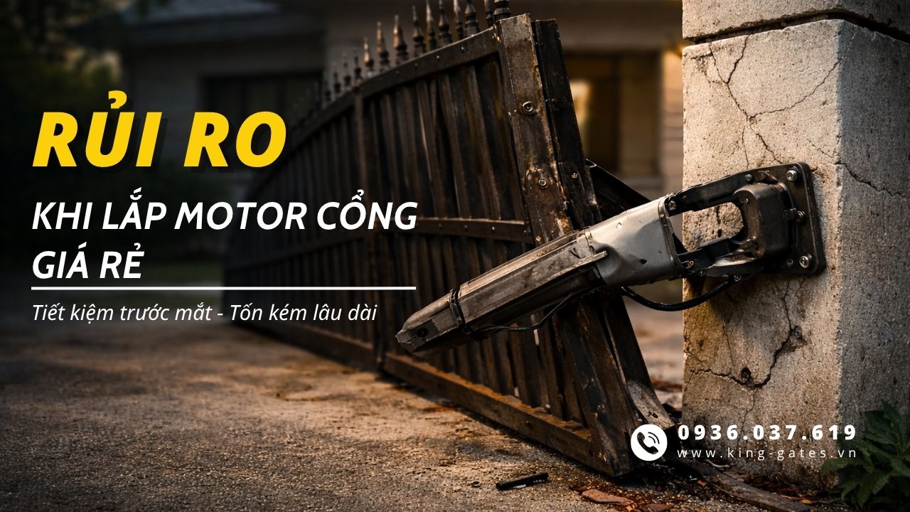 Có Nên Lắp Đặt Motor Cổng Tự Động Giá Rẻ Không? Những Rủi Ro "Chết Người" Cần Biết