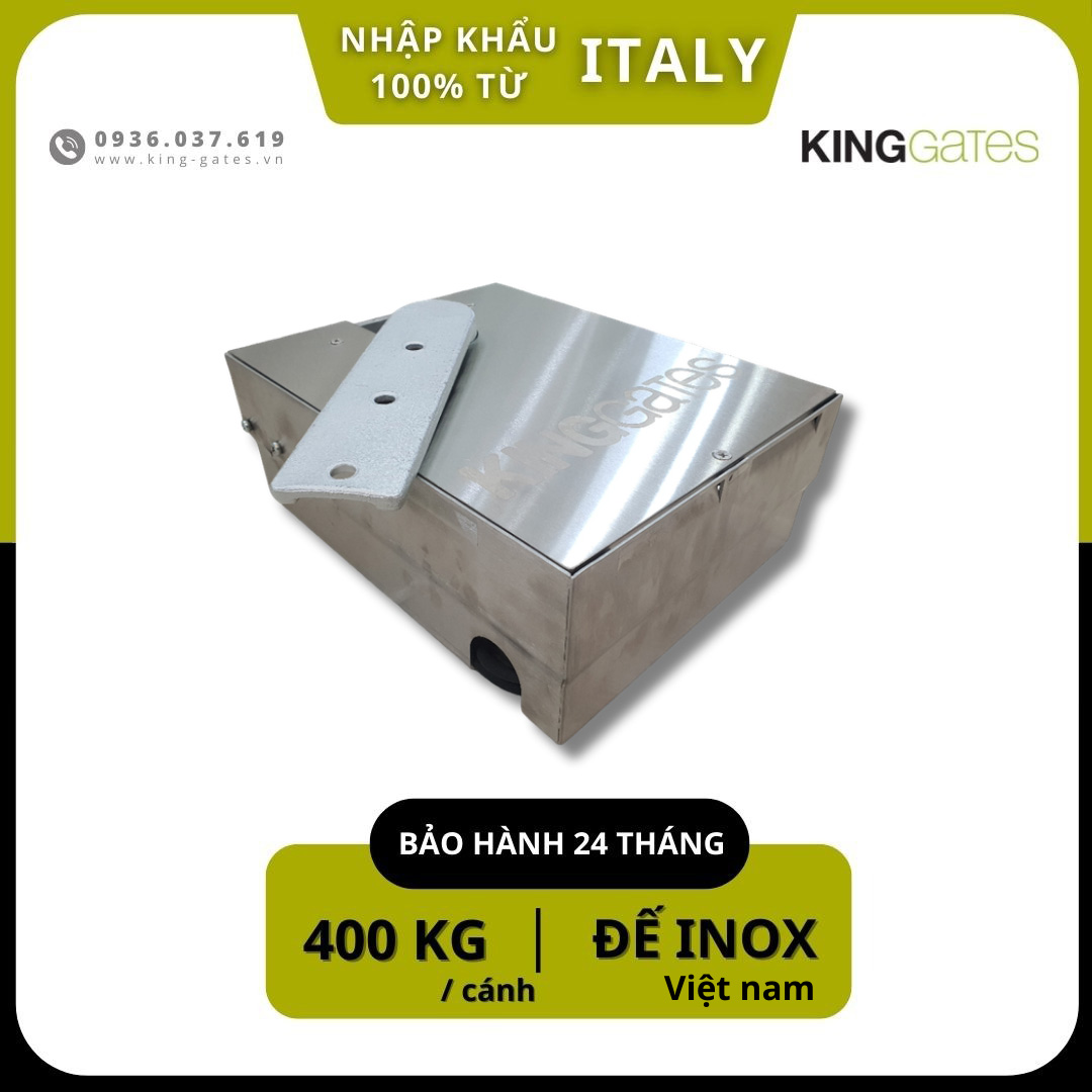 Motor Cổng Tự Động Âm Sàn Introsmallc Đế Inox 304 phẳng (SX tại Việt Nam)