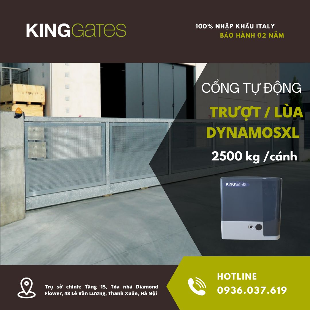 Motor trượt dynamos 2500i KingGates Italy