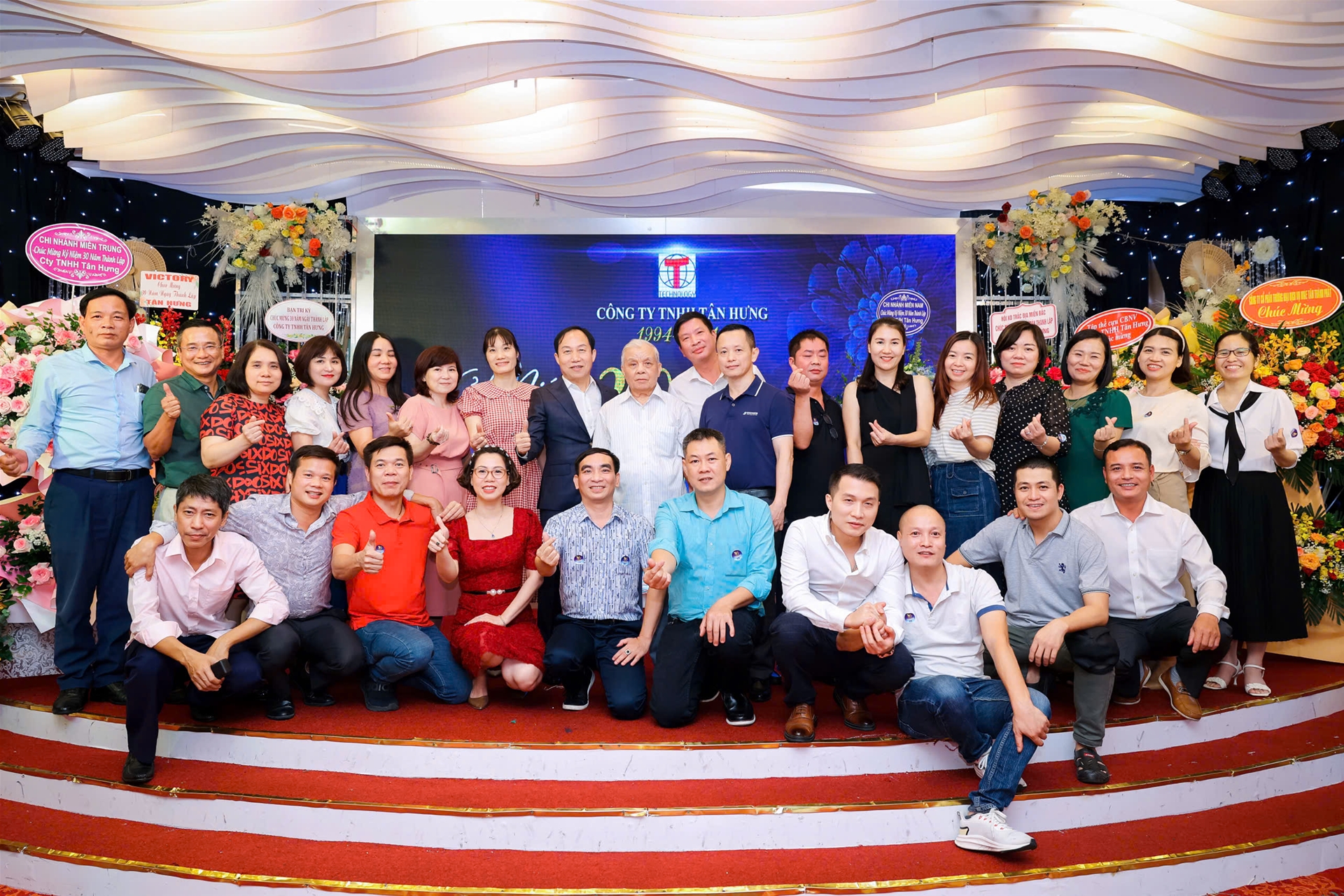 ảnh tập thể cán bộ công ty tân hưng