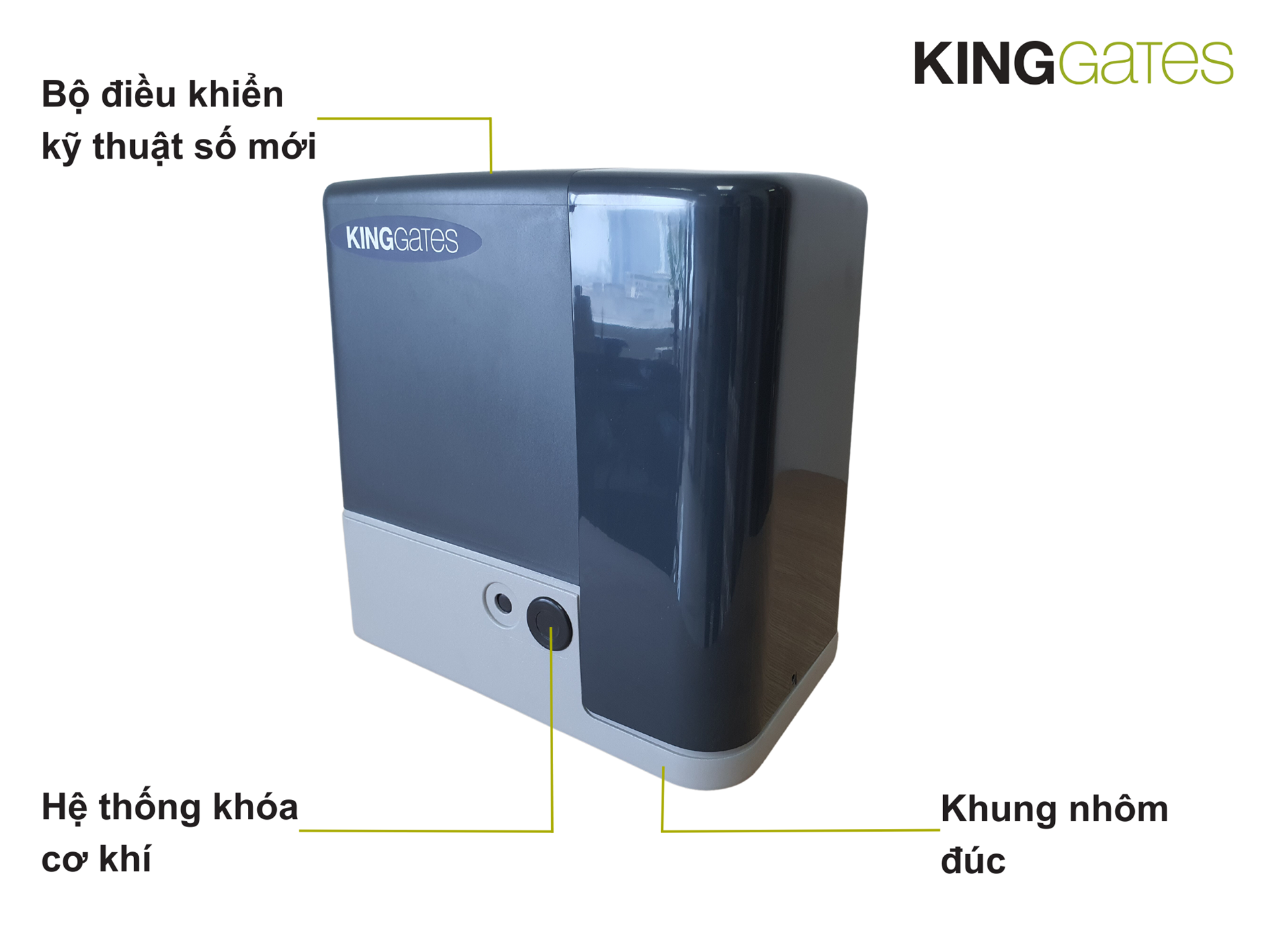 cấu tạo motor cổng trượt tự động dynamos XL 2500 inverter