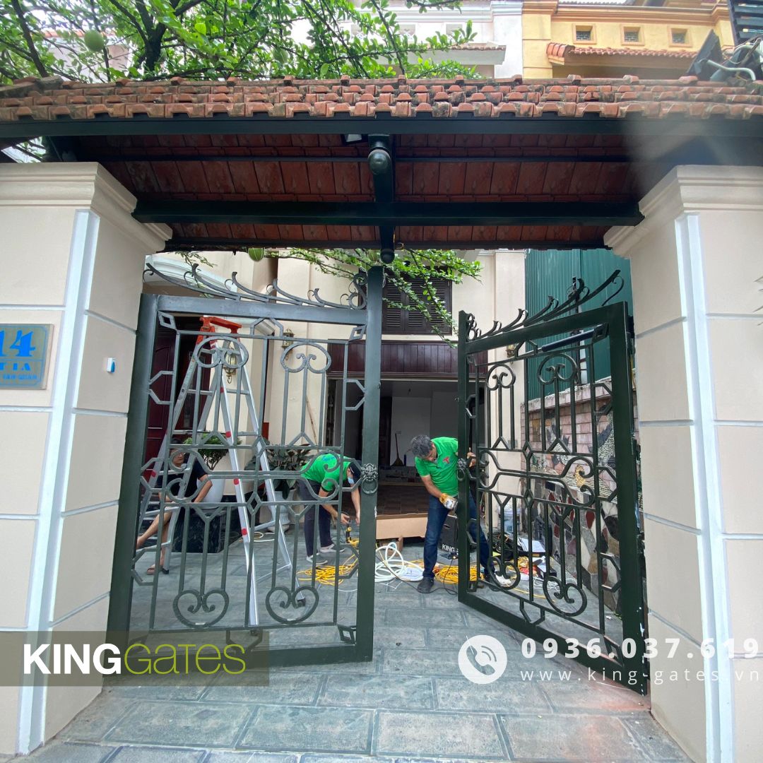 lựa chọn động cơ motor tay đòn linear cho cổng sắt 2 cánh tại Hà Đông