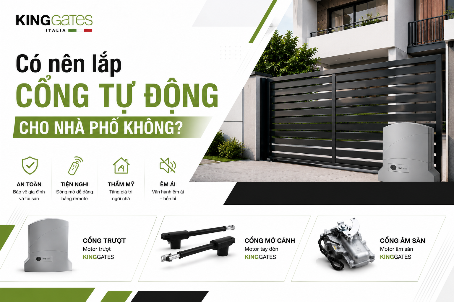 Có Nên Lắp Cổng Tự Động Cho Nhà Phố Không