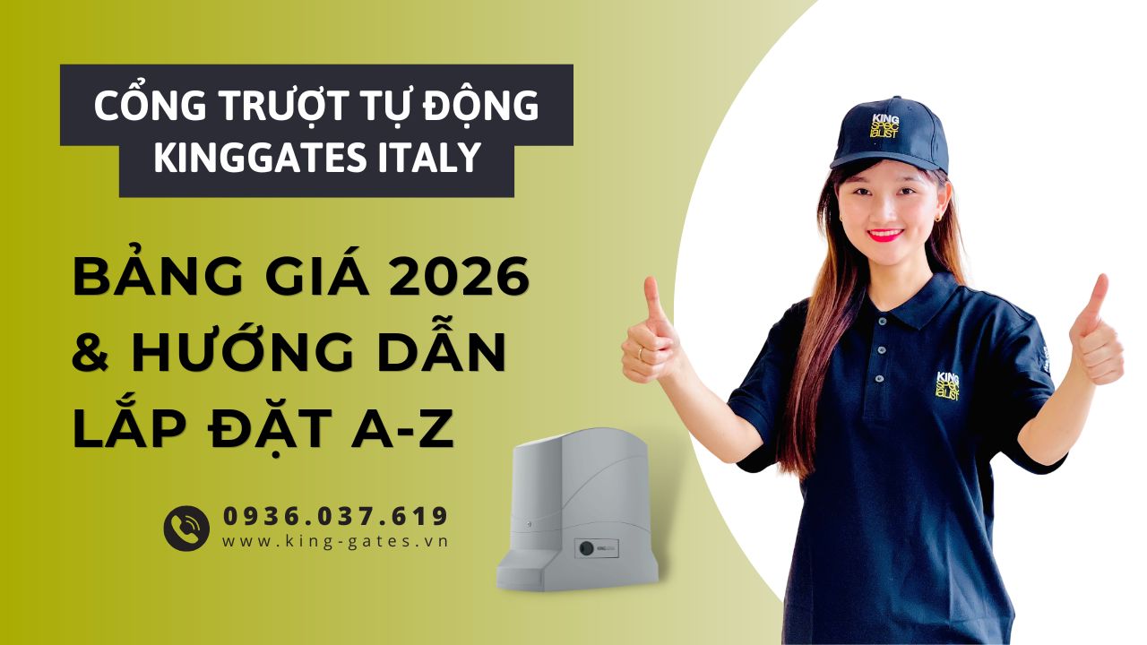 Cổng Trượt Tự Động Italia Bảng Giá 2026 & Hướng Dẫn Lắp Đặt A-Z