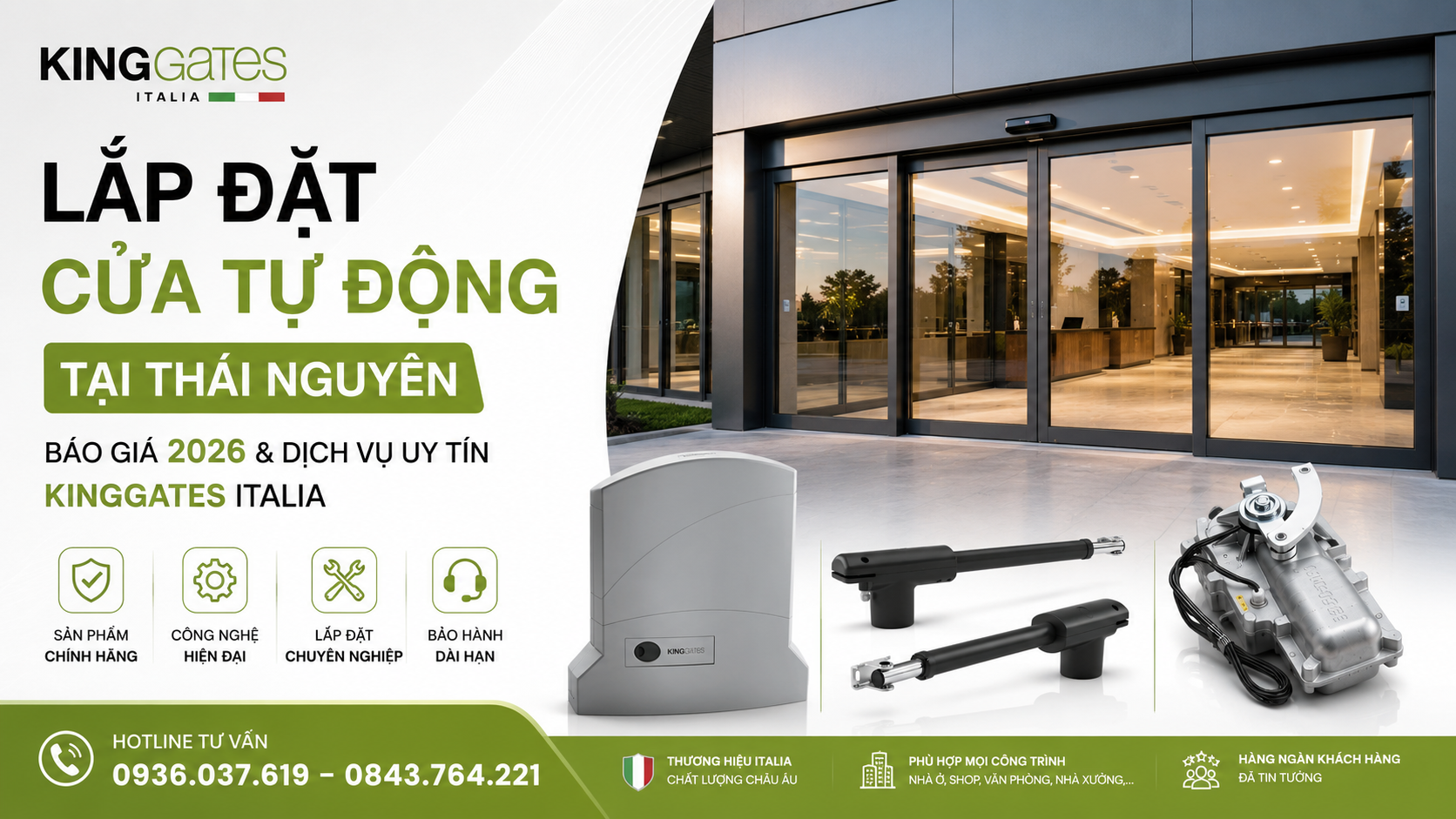 Lắp Đặt Cổng Tự Động Tại Thái Nguyên: Báo Giá Lắp Đặt Hoàn Thiện 2026