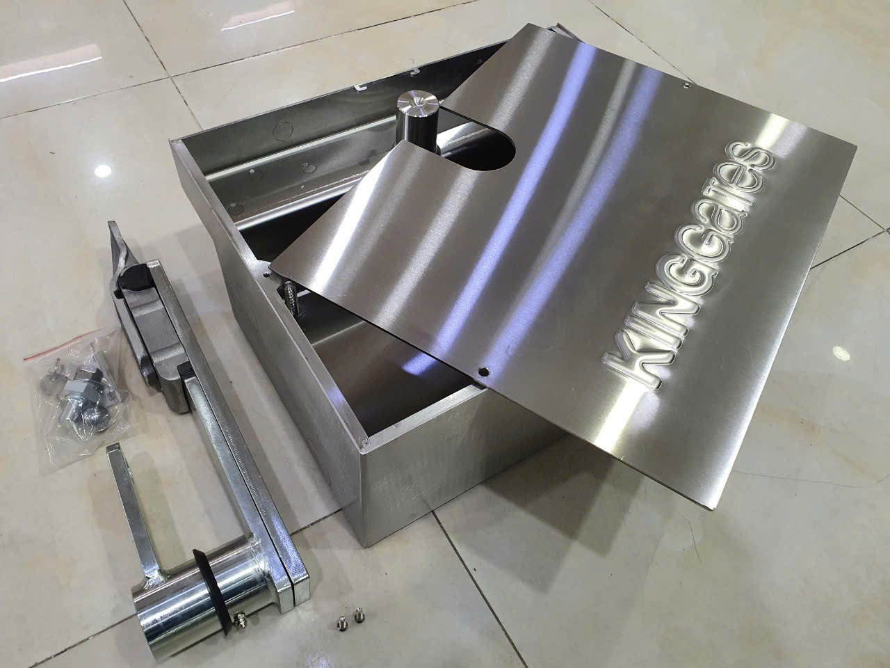 Motor Cổng Tự Động Âm Sàn Intro 24-400 Đế Inox 304